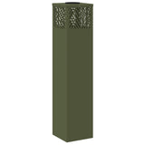 Solar LED Pathway Light 2 pcs Olive Green Cold Rolled Steel