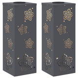 Solar LED Pathway Light 2 pcs Anthracite Cold Rolled Steel