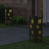 Solar LED Pathway Light 2 pcs Olive Green Cold Rolled Steel