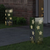 Solar LED Pathway Light 2 pcs Galvanized Galvanized