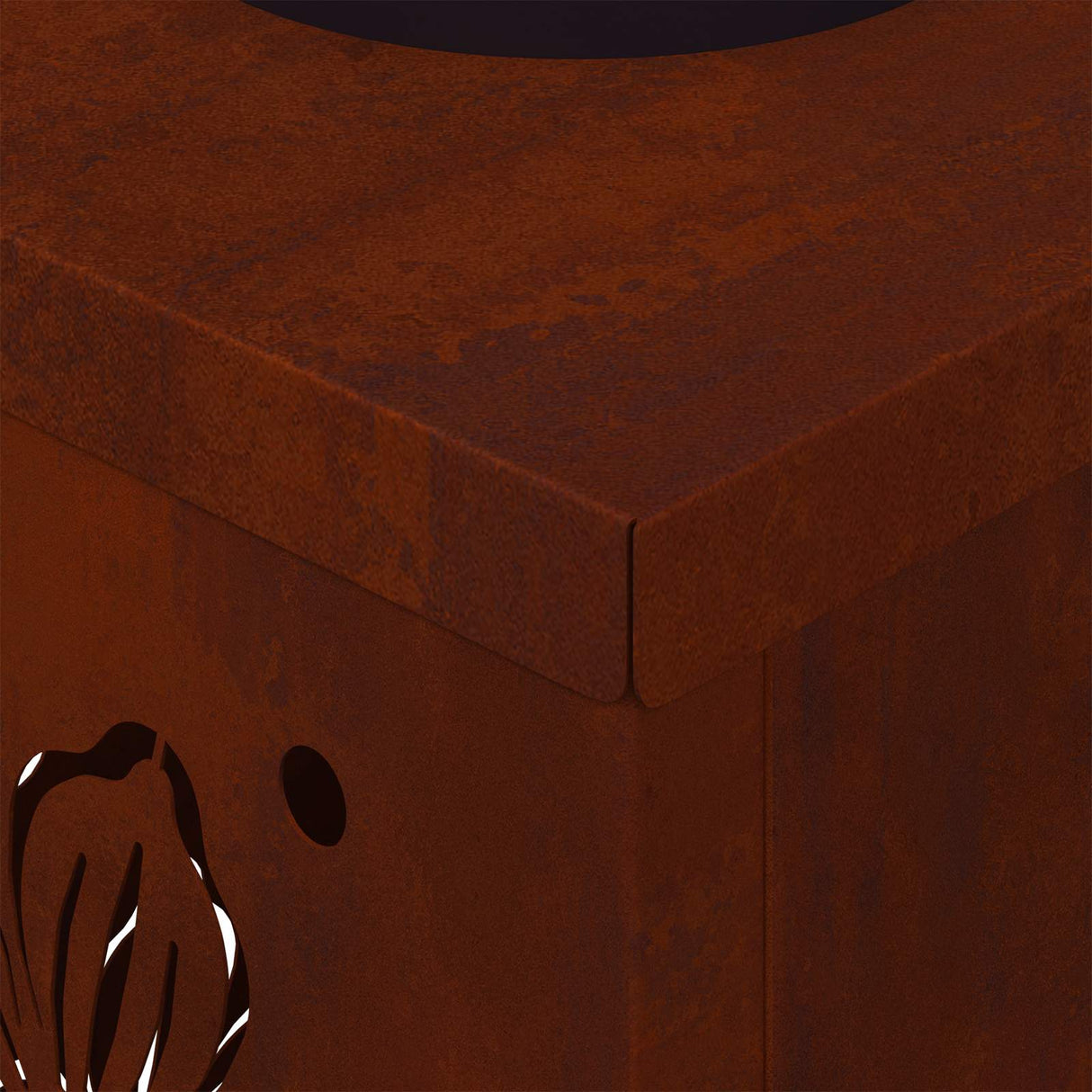 Solar LED Pathway Light 2 pcs Corten Steel Corten Steel