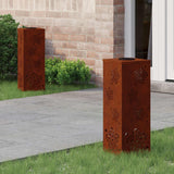 Solar LED Pathway Light 2 pcs Corten Steel Corten Steel