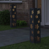 Solar LED Pathway Light 2 pcs Anthracite Cold Rolled Steel