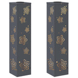 Solar LED Pathway Light 2 pcs Anthracite Cold Rolled Steel