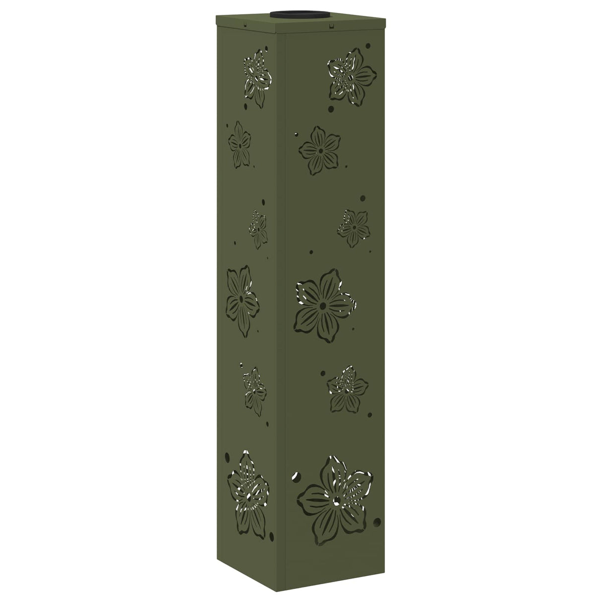 Solar LED Pathway Light 2 pcs Olive Green Cold Rolled Steel