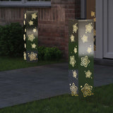 Solar LED Pathway Light 2 pcs Stainless Steel Stainless Steel