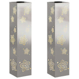 Solar LED Pathway Light 2 pcs Stainless Steel Stainless Steel