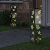 Solar LED Pathway Light 2 pcs Galvanized Galvanized