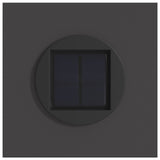 Solar LED Pathway Light 2 pcs Black Cold Rolled Steel