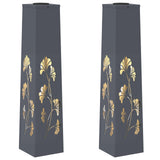 Solar LED Pathway Light 2 pcs Anthracite Cold Rolled Steel