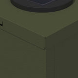 Solar LED Pathway Light 2 pcs Olive Green Cold Rolled Steel