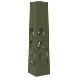 Solar LED Pathway Light 2 pcs Olive Green Cold Rolled Steel