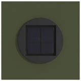 Solar LED Pathway Light 2 pcs Olive Green Cold Rolled Steel