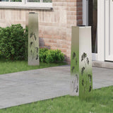 Solar LED Pathway Light 2 pcs Stainless Steel Stainless Steel