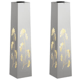 Solar LED Pathway Light 2 pcs Stainless Steel Stainless Steel