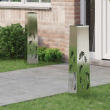 Solar LED Pathway Light 2 pcs Galvanized Galvanized