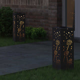 Solar LED Pathway Light 2 pcs Black Cold Rolled Steel