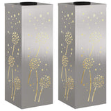 Solar LED Pathway Light 2 pcs Stainless Steel Stainless Steel