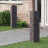 Solar LED Pathway Light 2 pcs Black Cold Rolled Steel