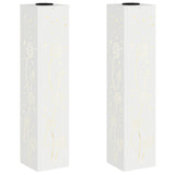 Solar LED Pathway Light 2 pcs White Cold Rolled Steel