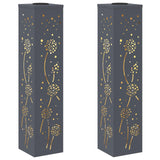 Solar LED Pathway Light 2 pcs Anthracite Cold Rolled Steel