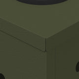 Solar LED Pathway Light 2 pcs Olive Green Cold Rolled Steel