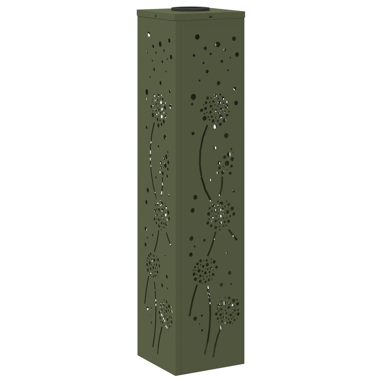 Solar LED Pathway Light 2 pcs Olive Green Cold Rolled Steel