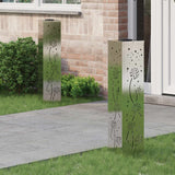 Solar LED Pathway Light 2 pcs Stainless Steel Stainless Steel