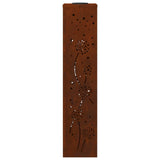 Solar LED Pathway Light 2 pcs Corten Steel Corten Steel