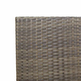 Garden Stacking Chairs 4 pcs Grey, Brown