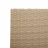 Garden Stacking Chairs 4 pcs Cream and Brown