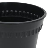 Round Flower Pot 24 pcs Black Ã˜ 17 x 14 cm Plastic