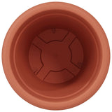 Round Flower Pot 6 pcs Brick Red Ø 39 x 32 cm Plastic