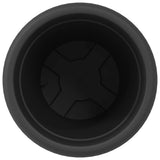 Round Flower Pot 6 pcs Black Ã˜ 22 x 18 cm Plastic