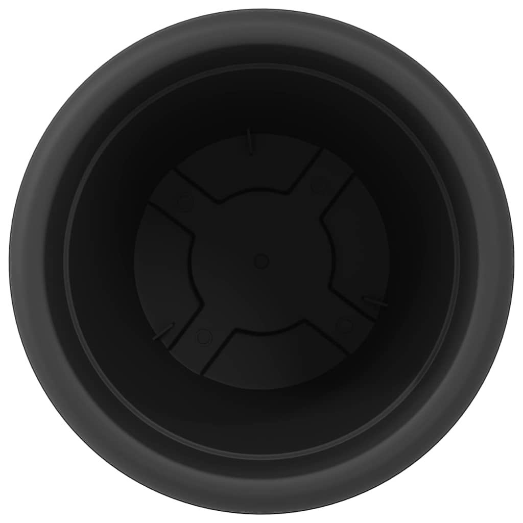 Round Flower Pot 6 pcs Black Ø 39 x 32 cm Plastic