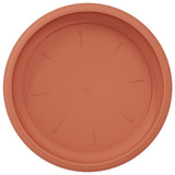 Round Flower Tray 24 pcs Brick Red Ø 17.5 x 2 cm Plastic