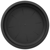 Round Flower Tray 24 pcs Black Ø 14 x 2 cm Plastic