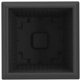 Square Flower Pot 6 pcs Black 28.5 x 28.5 x 22 cm Plastic