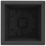 Square Flower Pot 6 pcs Black 43 x 43 x 33.5 cm Plastic