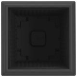 Square Flower Pot 24 pcs Black 16 x 16 x 14 cm Plastic