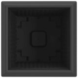 Square Flower Pot 24 pcs Black 20 x 20 x 16 cm Plastic