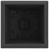 Square Flower Pot 24 pcs Black 33 x 33 x 26 cm Plastic