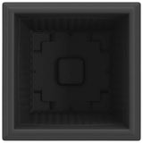 Square Flower Pot 24 pcs Black 38 x 38 x 30 cm Plastic