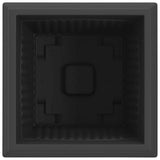 Square Flower Pot 24 pcs Black 43 x 43 x 33.5 cm Plastic