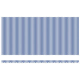 Retractable Awning Blue and white 6 x 3 m Fabric and metal