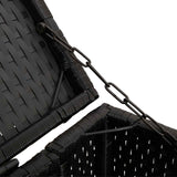 Box Garbage Bin Box Black 65 x 80 x 115 cm Polyethylene