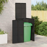 Box Garbage Bin Box Black 65 x 80 x 115 cm Polyethylene