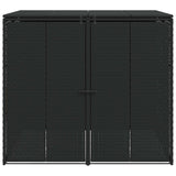 Box Garbage Bin Box 2 pcs Black 130 x 80 x 115 cm Polyethylene