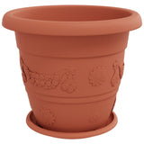 Plant Pots 6 pcs Brick Red Ø 39 x 32 cm Plastic