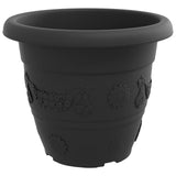 Plant Pots 6 pcs Black Ø 39 x 32 cm Plastic